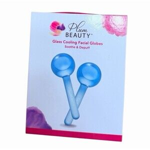 Plum Beauty Glass Cooling Facial Globes Soothe & Depuff